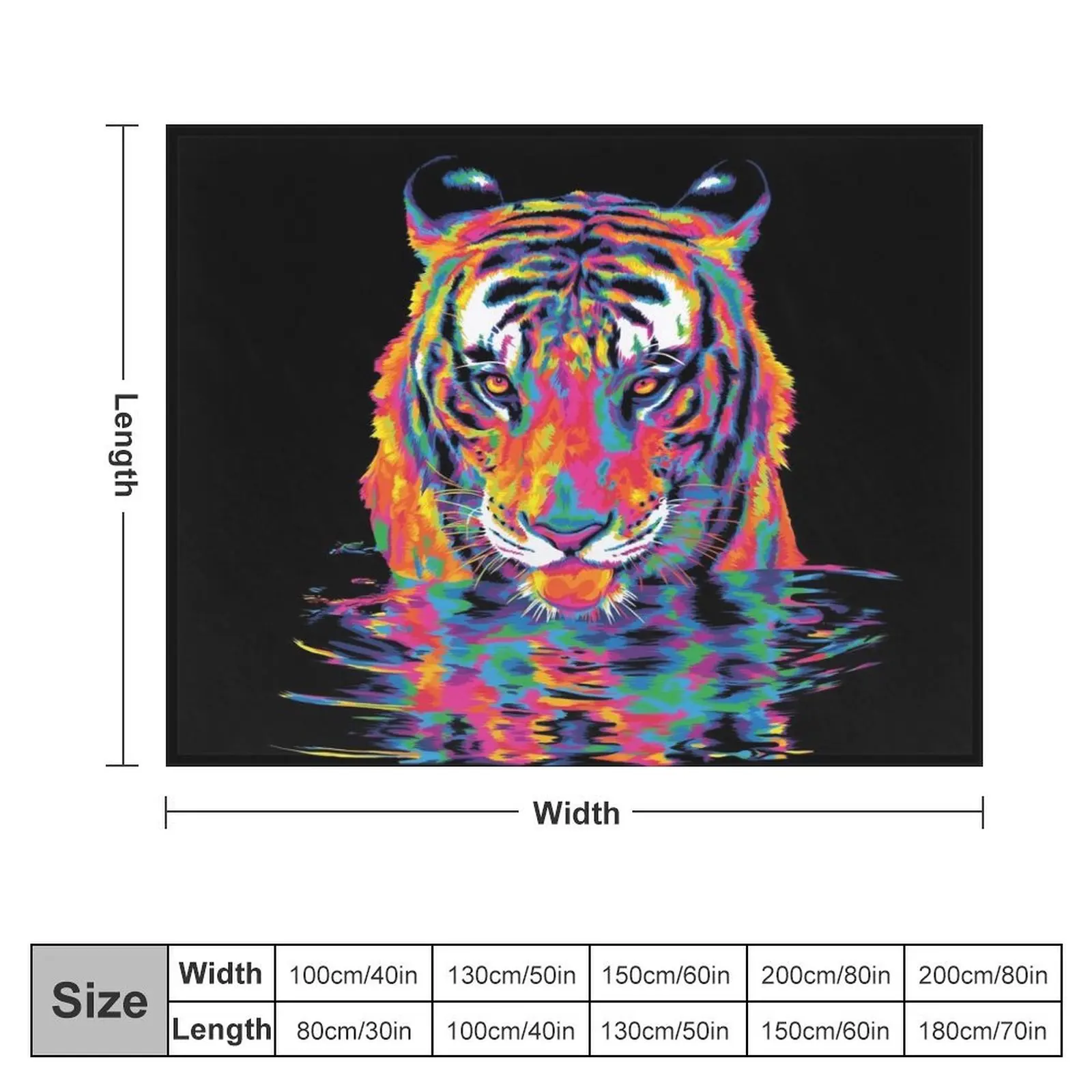 Rainbow Tiger Tongue Throw Blanket decorative valentine gift ideas Blankets For Sofas Hairys Blankets