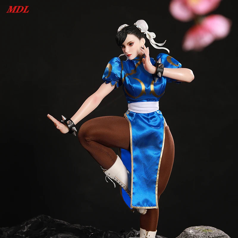 Cartoon Anime Boneca com Articulação de Liga Ajustável, BJD Anime Envolto, Boneca Chunli, Corpo De Silicone, Cabeça De Resina, MDL, 64cm