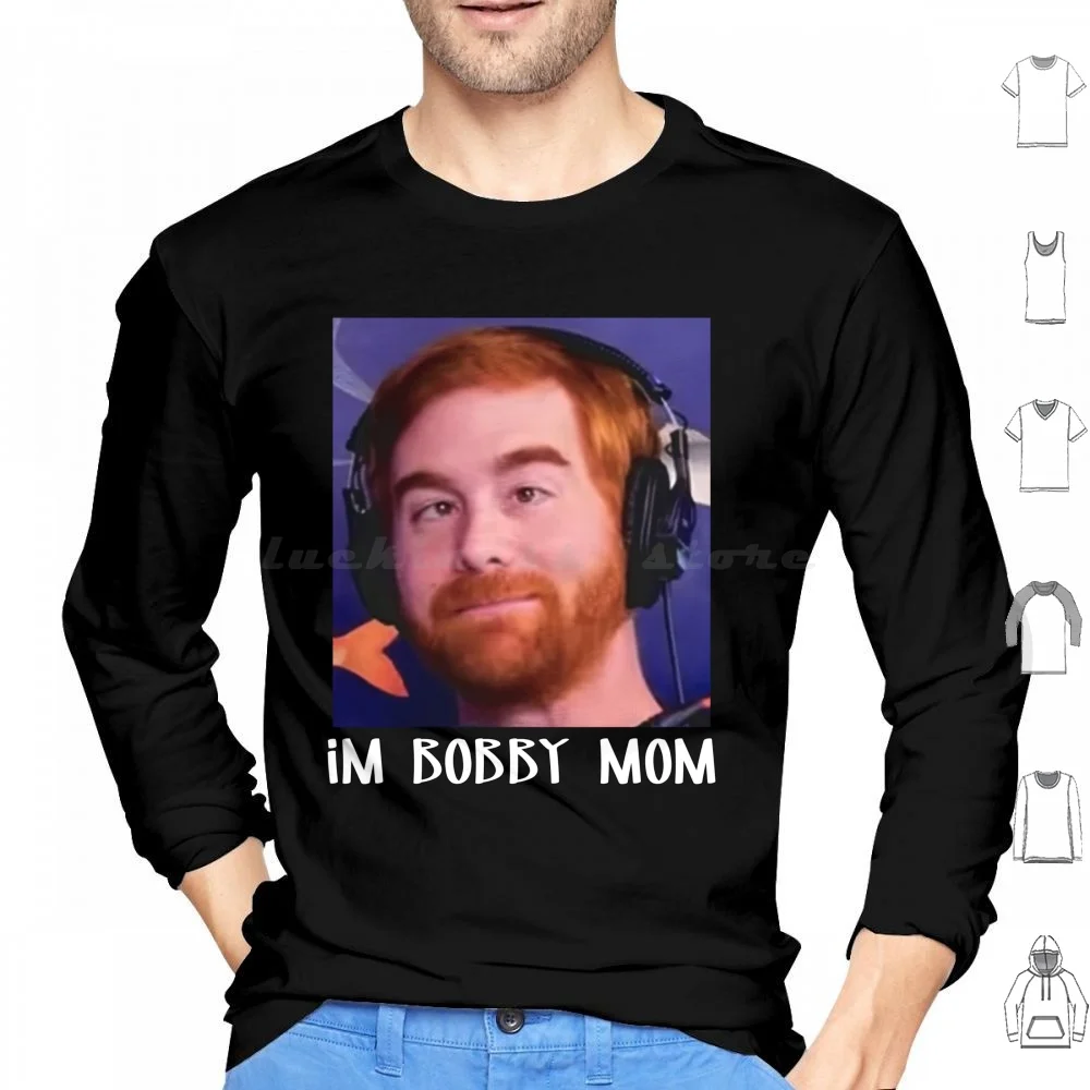 Im-Bobby-Mom Moletom com capuz de algodão manga comprida Bobby Lee Podcast Bad Friends Andrew Santino Comédia Tigerbelly Tiger Belly