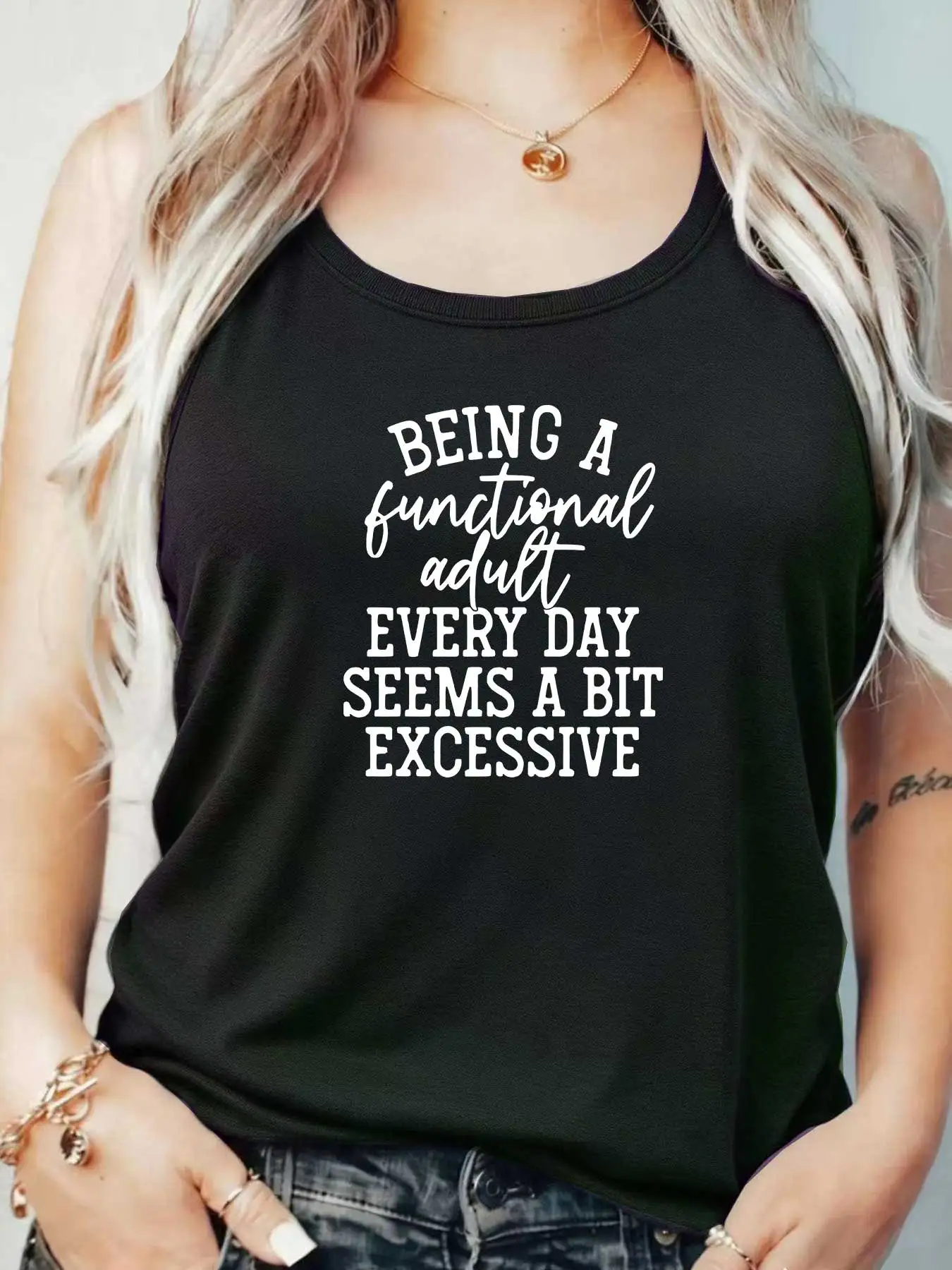 

Loose Fit Printed Pocket T-Shirt for Women with Ribbed Collar round Neck 1-8XL plus Size Comfortable Casual Vest