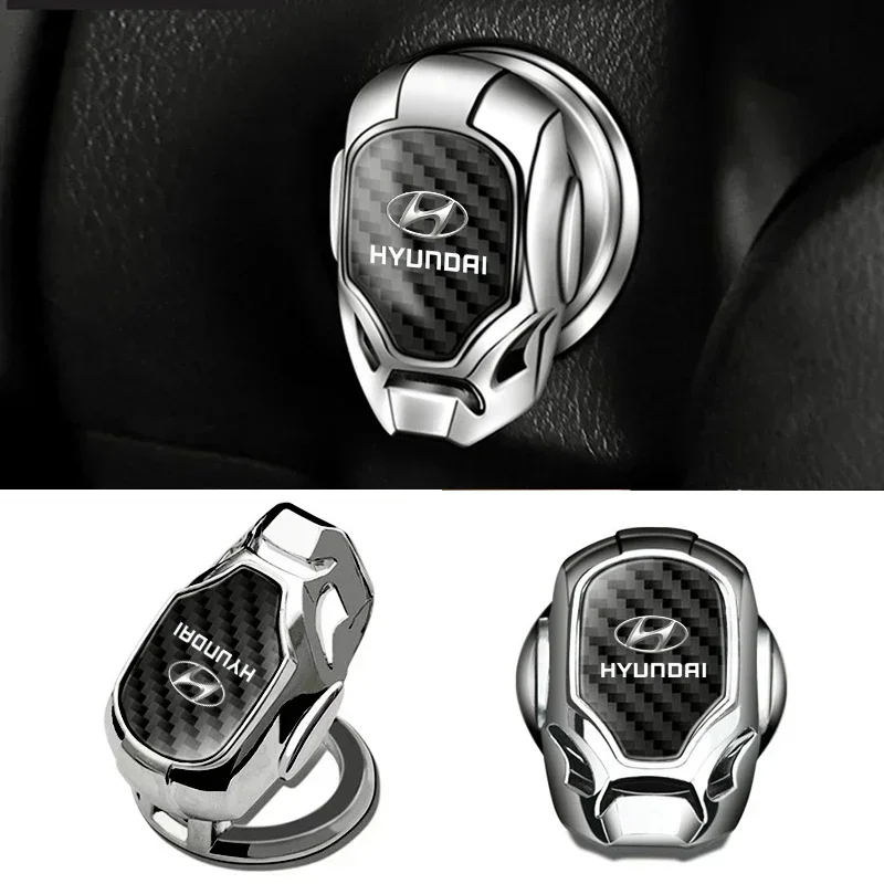 Car Accessories One-click Start Button Sticker Protection Cover Decals For Hyundai ACCENT Elantra N Line Performance i40 i45