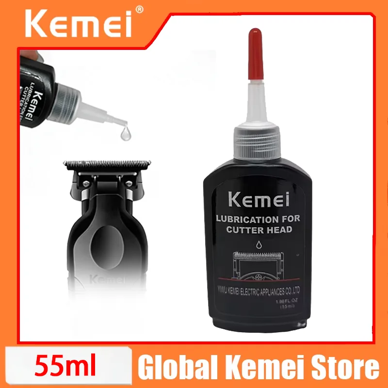 

Kemei 55ml Electric Clipper Shaver Maintenance Oil Lubricant Hair Trimmer Blade Oil Prevent Rusting Sewing Hair Salon Clipper Oi