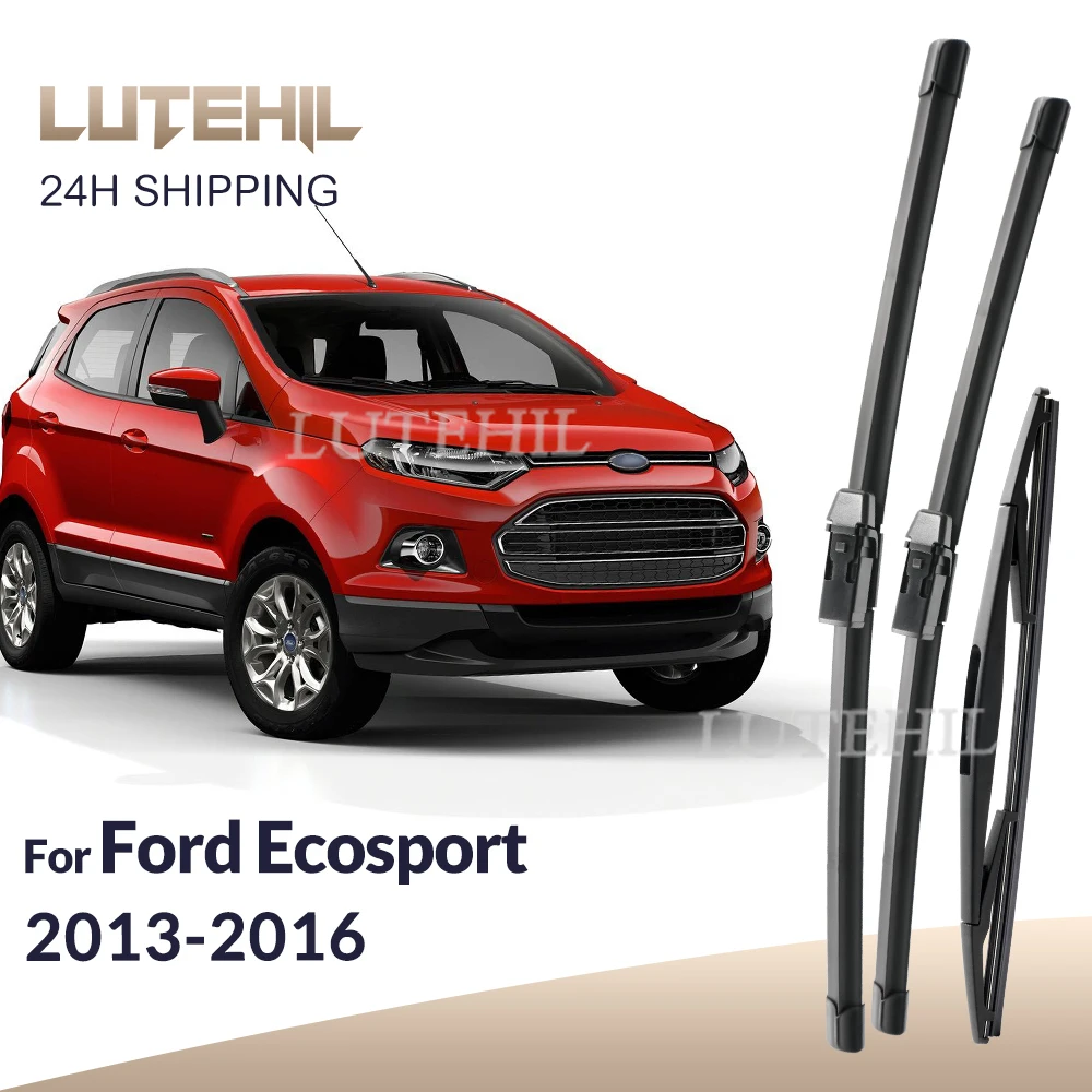 For Ford Ecosport 2013-2016 2014 2015 Wiper Front & Rear Wiper Blades Windshield Windscreen Window Brushes 22