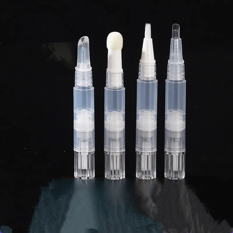 

1ml 1.5ml Twist Pens Refillable Bottles Empty Nail Oil Head Spong Container Gloss Brush Lip Cosmetic Tube Pen With Tip Empty