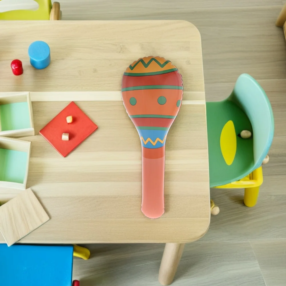 2Pcs Inflatable Musical Hammers Safe Healthy Playtime Cinco De Mayo Party Favors for Children Inflatable Hammers Toy