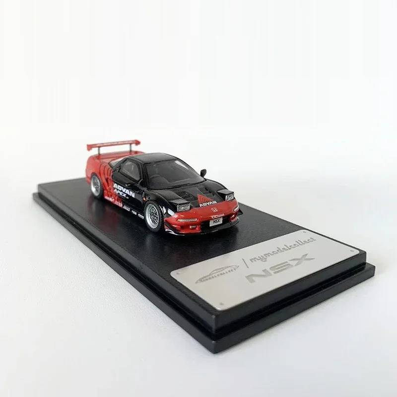 Modelo coletar 1:64 liga modelo carro nsx na1 veículo de corrida esportivo fundido-revestimento avvan ltd999