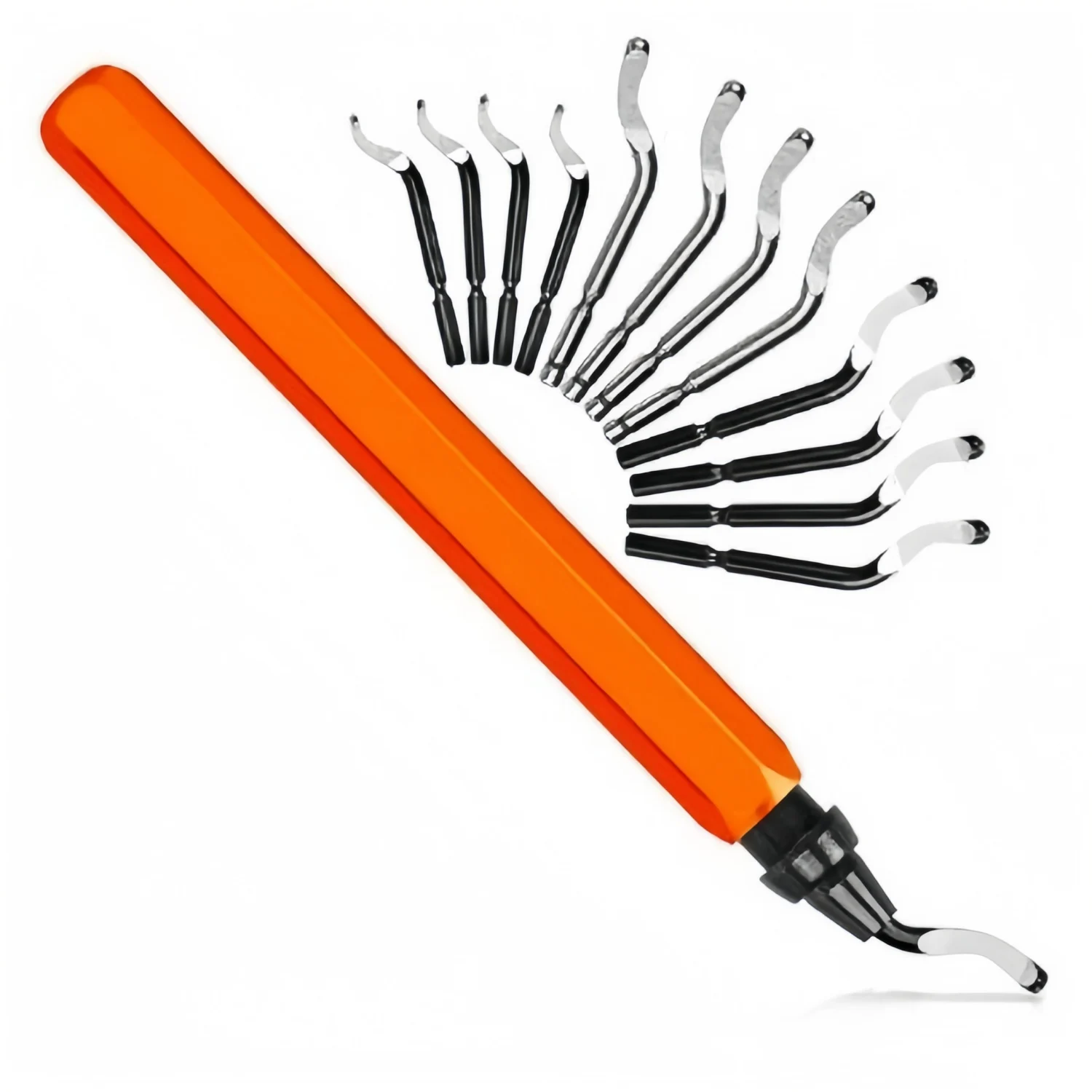 13PCS Deburring Tool Set Edge Burr Removing Tool Burr Removal for Metal Resin Aluminum Copper Plastic 3D Printing Brass PVC Pipe
