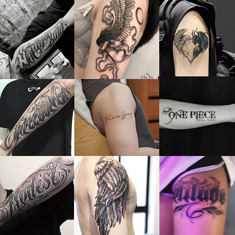 

9 больших травяных тату-наклеек, стойких от 7 до 15 дней, водонепроницаемых и износостойких, с реалистичным эффектом.