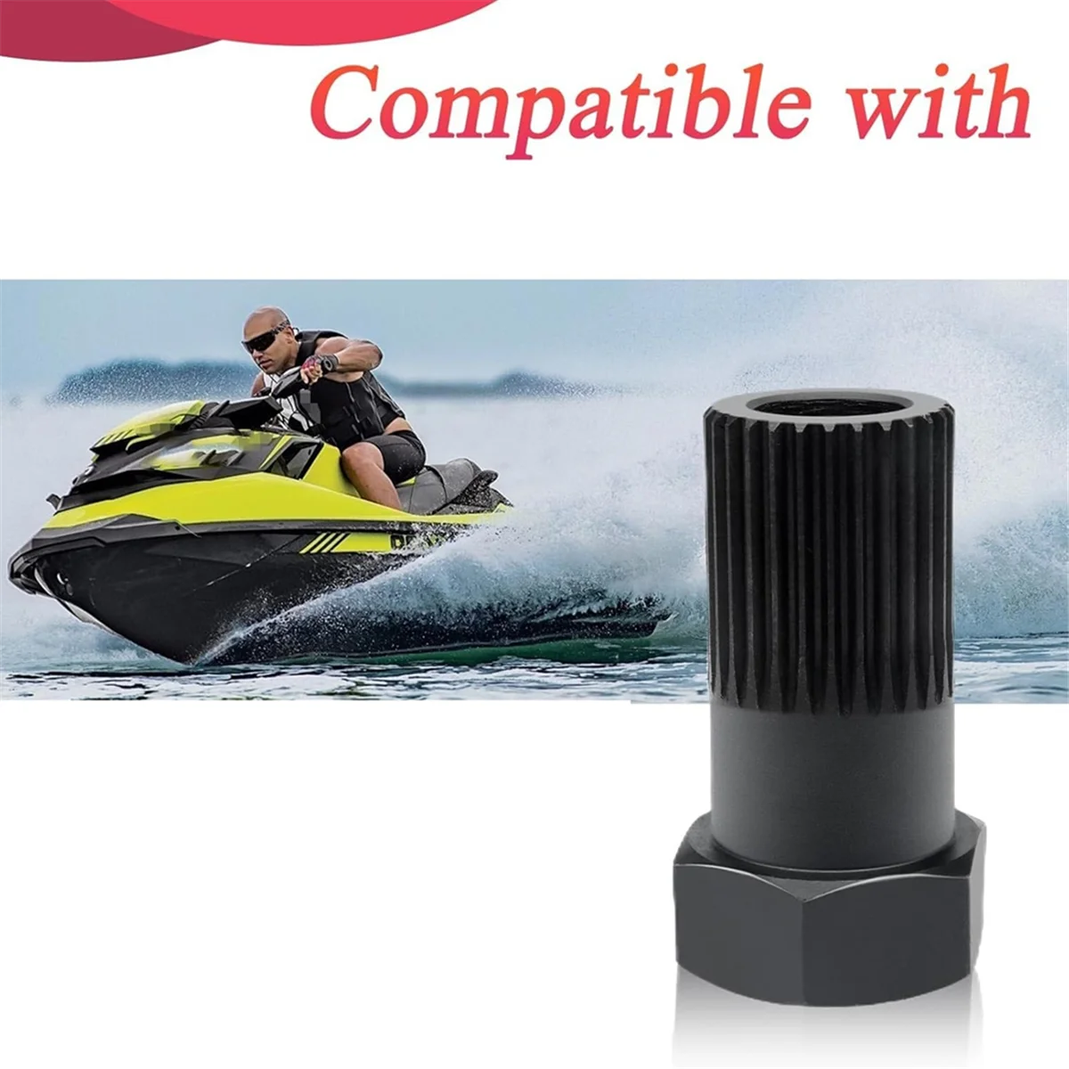 Impeller Removal Spline Wrench Tool Impeller Prop Removal Tool WR012 for Sea-Doo RXT 215 260 / RXP-X 255 260 300