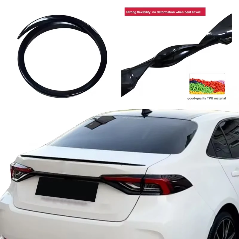 Car Exterior Tuning Rear Trunk Lid Spoiler Wing Stickers For Mercedes Benz CLE Coupe C236 CLE260 CLE300 CLE53 AMG 2024-2026