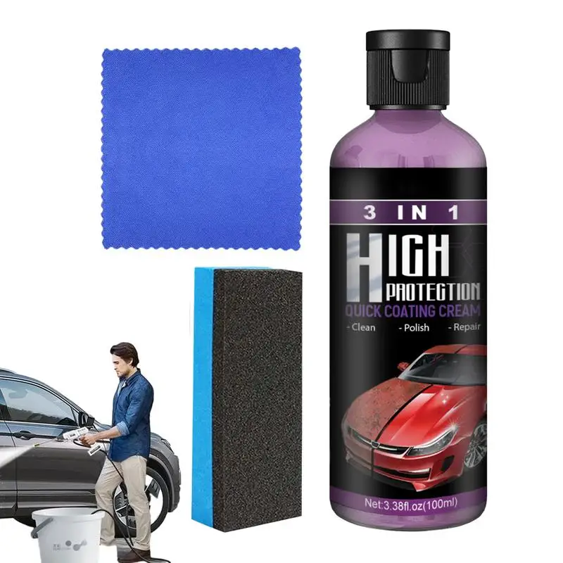 

Auto Coating Paste 159g Renovated Coating Paste For Car Effective Car Cleaner Maintenance Supplies With Cloth And Sponge