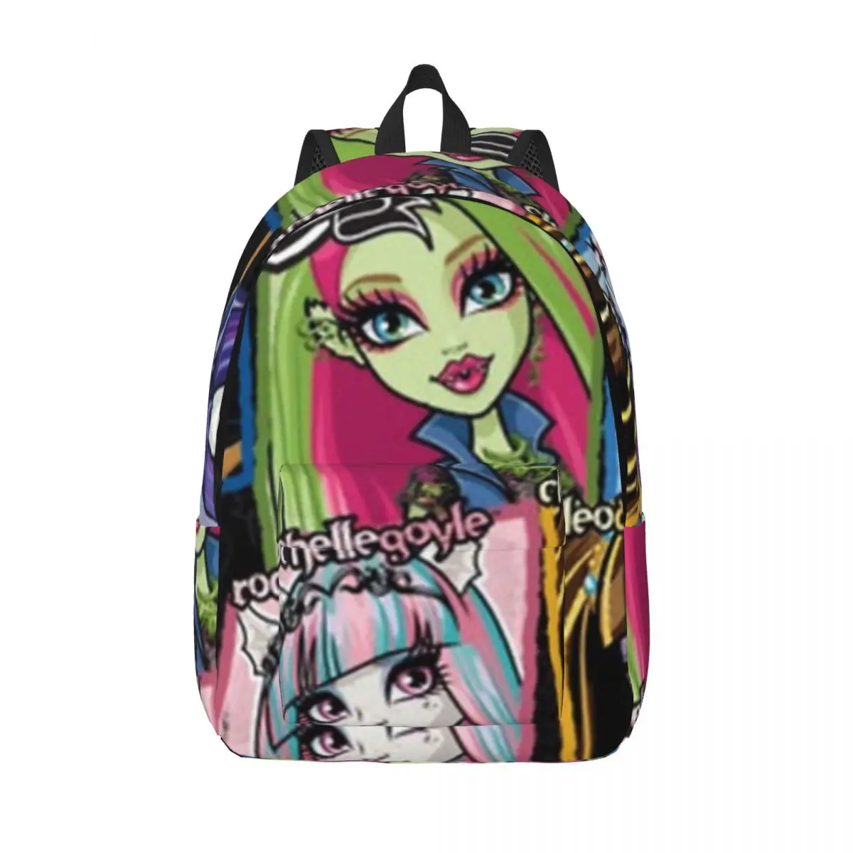 

Monster High Character Backpack Anime Kawaii Male Polyester Travel Backpacks Christmas Gift Breathable School Bags Rucksack