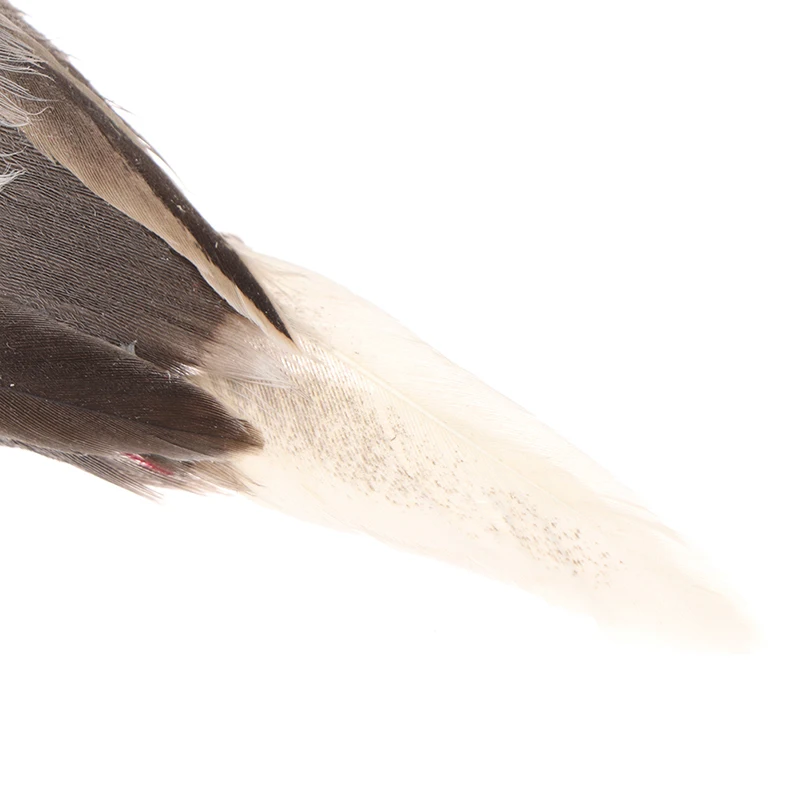1Pc Gray fake birds artificial foam feathers sparrow home party wedding decor