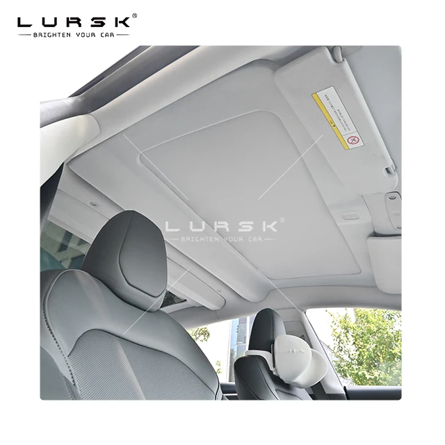 LURSK Wholesale 2025 New Retractable Roof Glass Sunshade for Tesla Model 3 /highland Roller Sunroof Top Window UV Protection