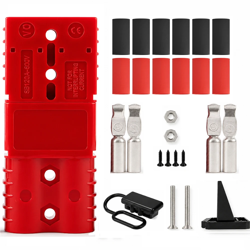 120AMP 2-6 Gauge Battery Quick Connect 12V-36V Power Connector Plug Battery Cable Quick Connect Disconnect Plug Winch Wiring Kit