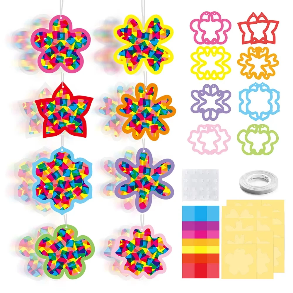 Kit de 15 Piezas para Recortar Papel, Manualidades para Niños, Decoración de Ventanas y Paredes, Suministros para Manualidades, Decoración para Fiestas, Suministros para Fiestas de Cumpleaños