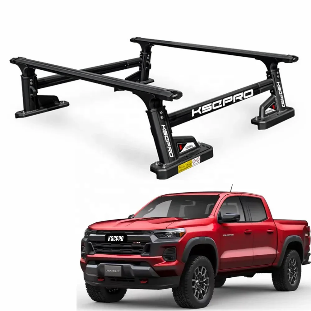 Kscpro Heavy Duty Ute Bed Rack Adjustable Pickup Truck Bed Ladder Rack For Chevrolet Colorado 2022