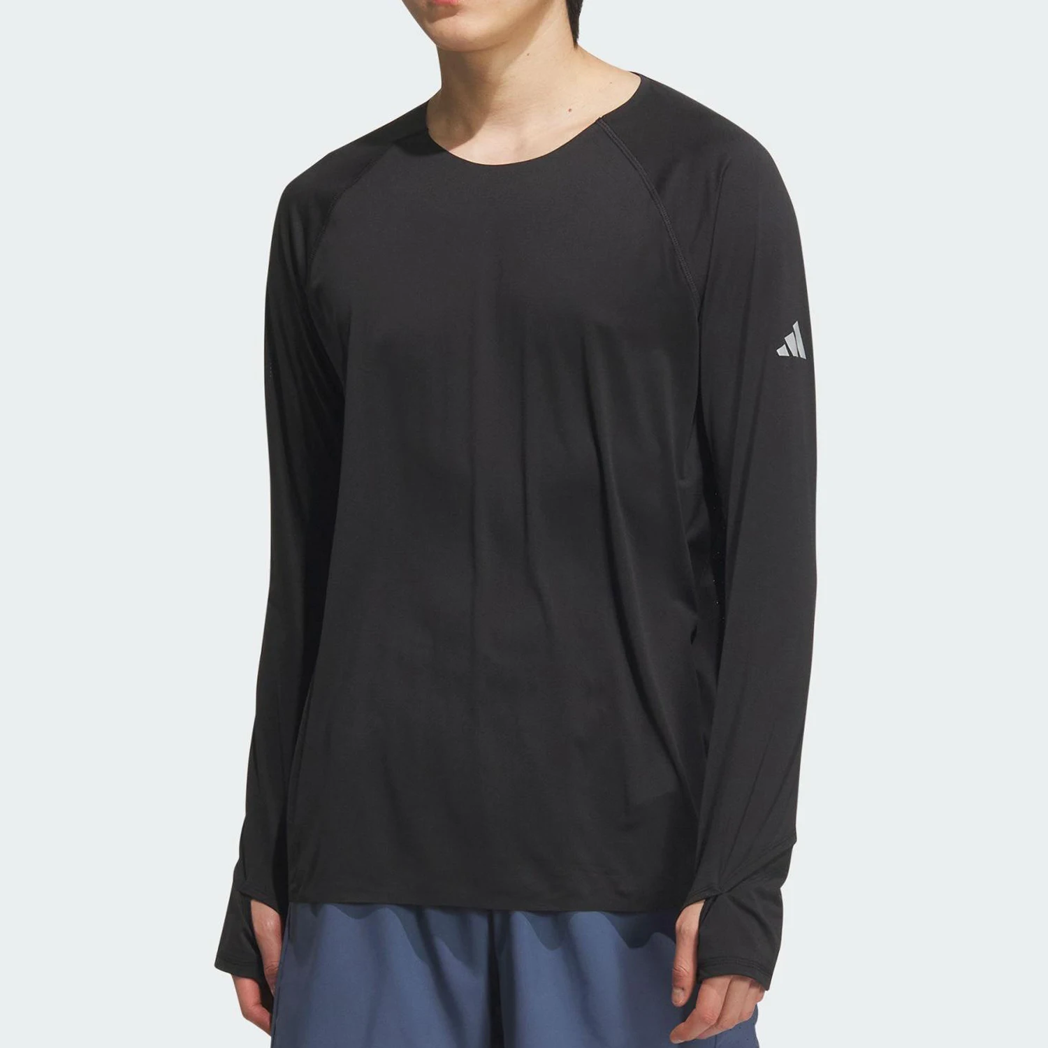 

Adidas genuine genuine New Round Neck Unisex Breathable Running Long Sleeve T-Shirt JY6985