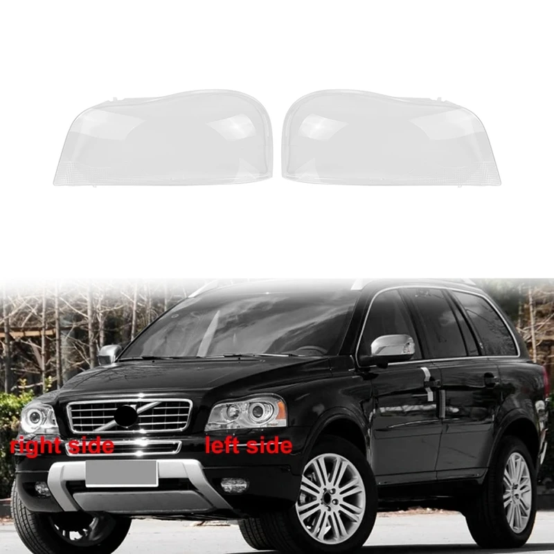 For Volvo XC90 2004-2013 Right Headlight Shell Lamp Shade Transparent Lens Cover Headlight Cover