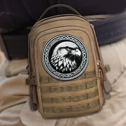 Falcon parche táctico redondo gancho y bucle moral militar combate