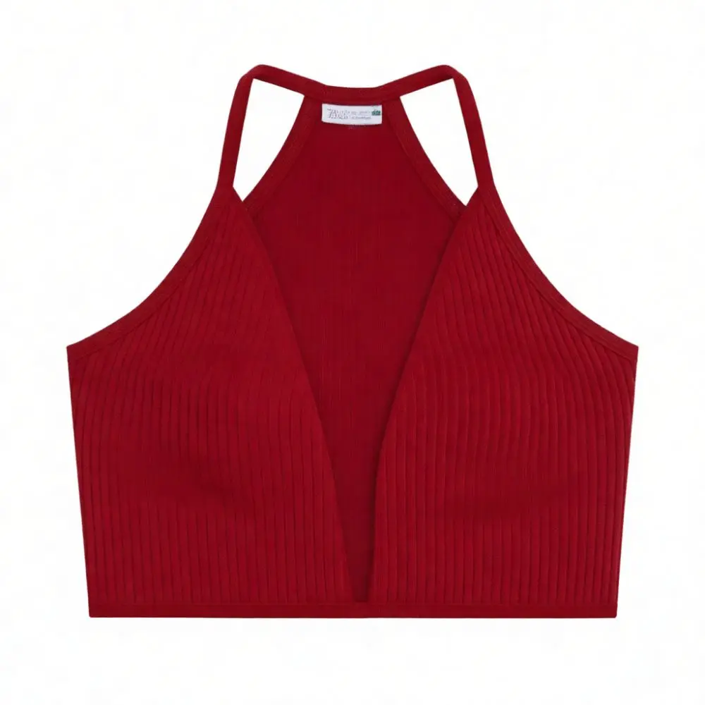 Women Mesh Tank Top Ribbed Sleeveless Hollow Out Camisole Sexy Summer Slim Fit Crop Top European Style Clubwear