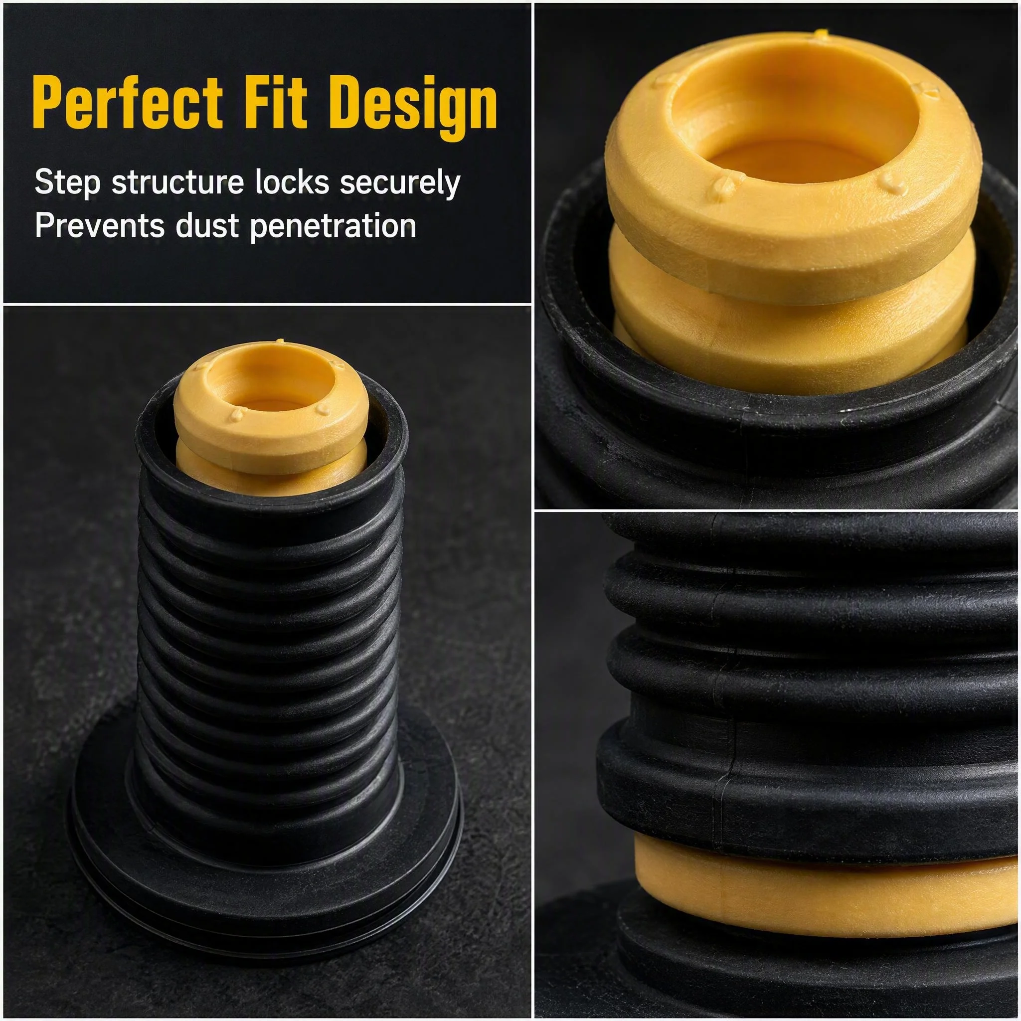 2 Sets /Dust Cover Kit For Buick Verano GS VELITE 5 Chevrolet Cruze J400 Rear Shock AbsorberBoot Bellow & Strut Buffer Bushing