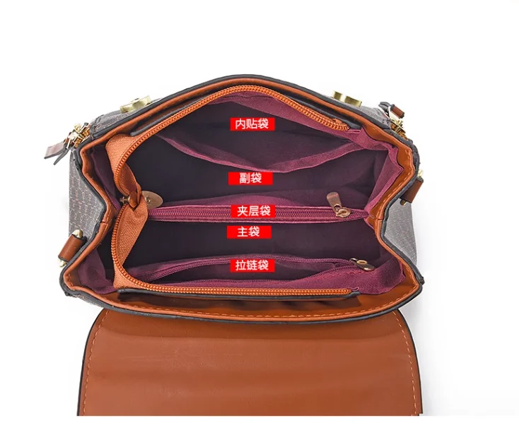 New Fashion Women Bag Ladies Handbag Girl Crossbody Bag Pu Leather Causal Luxury Big Capacity Tote Purse Women's Shoulder Bags