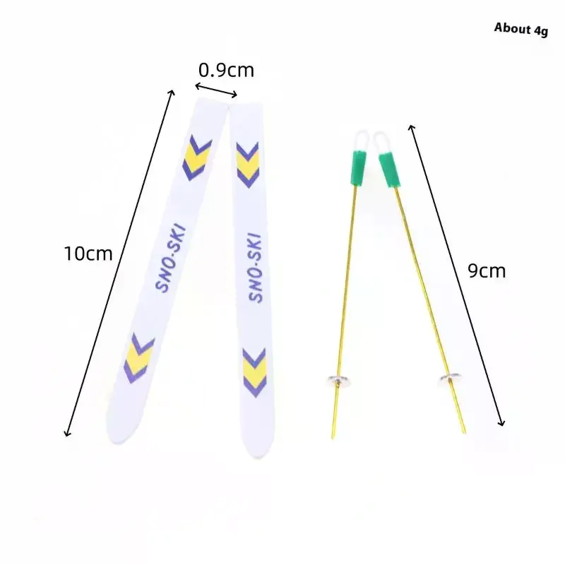 1Set Puppenhaus Miniatur Holz Ski Board Weihnachten Szene Dekoration Puppen Haus Weihnachten Zubehör Kinder Spielzeug Geschenk