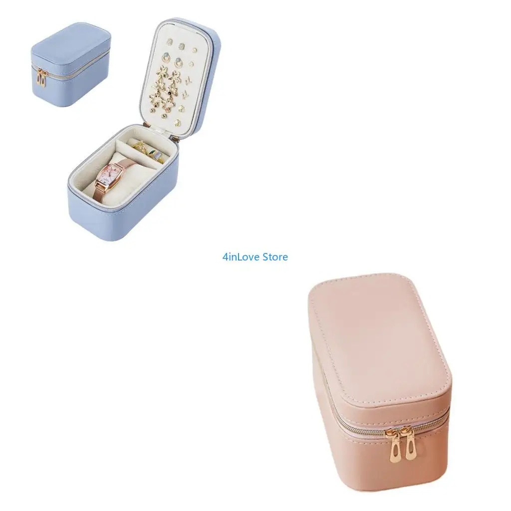 

T4MD Sophisticated Jewelry Travel Storage Organizers Featuring Sturdy Lint and Home Decoration Accessory Stylish Box