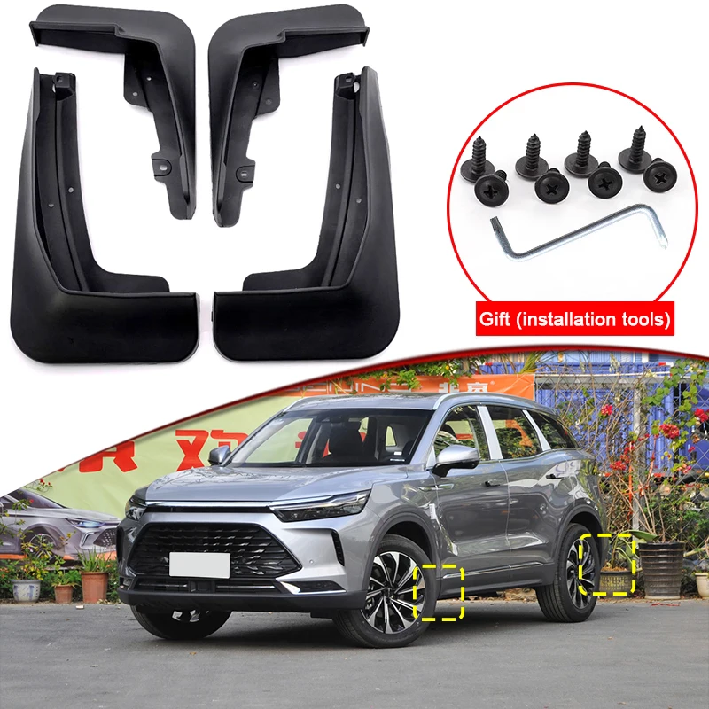 

Car Styling For Beijing X7 2020 2021 2022 ABS Car Mud Flaps Splash Guard Mudguards MudFlaps Front Rear Fender Auto Accessories