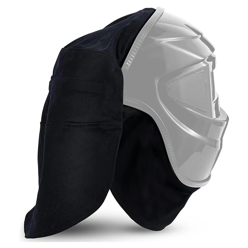 2-Piece Welding Helmet Cover and Helmet Bib Set, Welding Accessories with Press-Fit Sealing, Protecting the Neck, Suitable for M