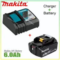 100% Original Makita 6.0Ah 18V Li-ion Battery Charger DC18RF BL1840 BL1830 BL1430BL1440 DC18RC Charging Tool With USB Port