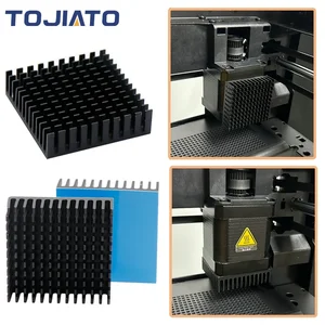 1-5 buah Suku Cadang Printer 3D Heatsink Radiator Pendingin Pendingin Aluminium Pembuangan Panas untuk Motor Stepper Nema17 42 40x40x11mm 8 heatsink printer 3d penjualan terbaik - №