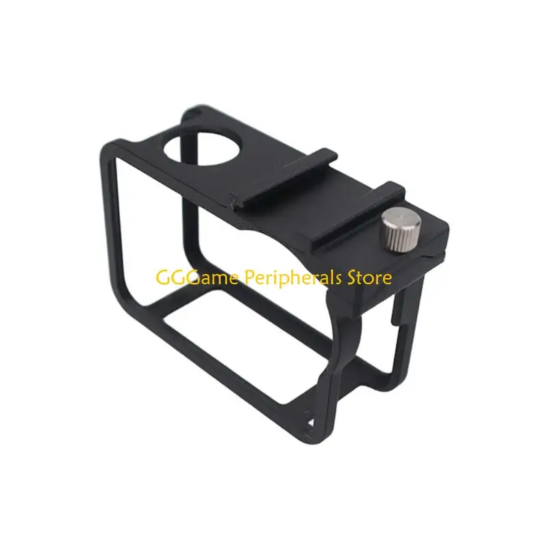 

U55B Action Camera Protective Frame for Action 6 Cameras Cage Featuring AntiFall Design Cold Shoe Mount and Button Cutout