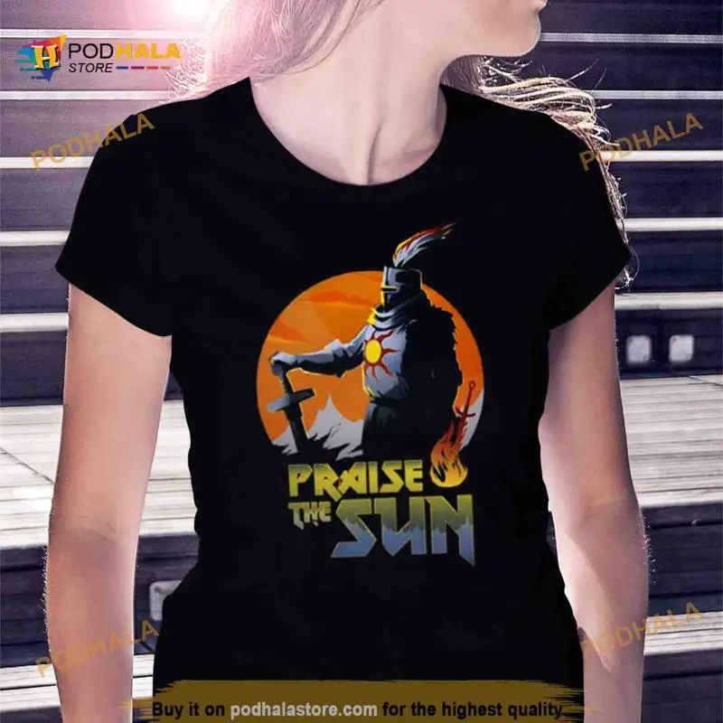 Sunset Art Game Dark Souls T Shirt_Dey_12