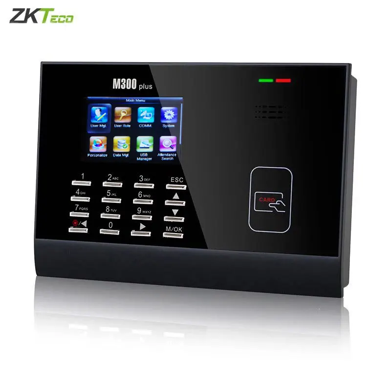 M300Plus ZK Time Attendance  Proximity RFID Time Attendance System Punch Card Linux System Biometric Time clock 30,000 Users