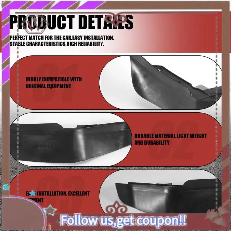 

A57E-2 Pcs Front Bumper Splash Mud Flap Guard Pressure Lip 51119802643 51119802644 For R60 R61 2011-2016