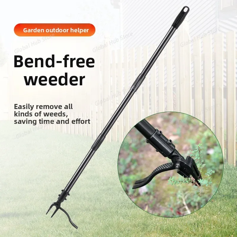 Back-Saving 3-Stage Standing Weeder Root-Removing Hand Weeder Manual Garden Tool