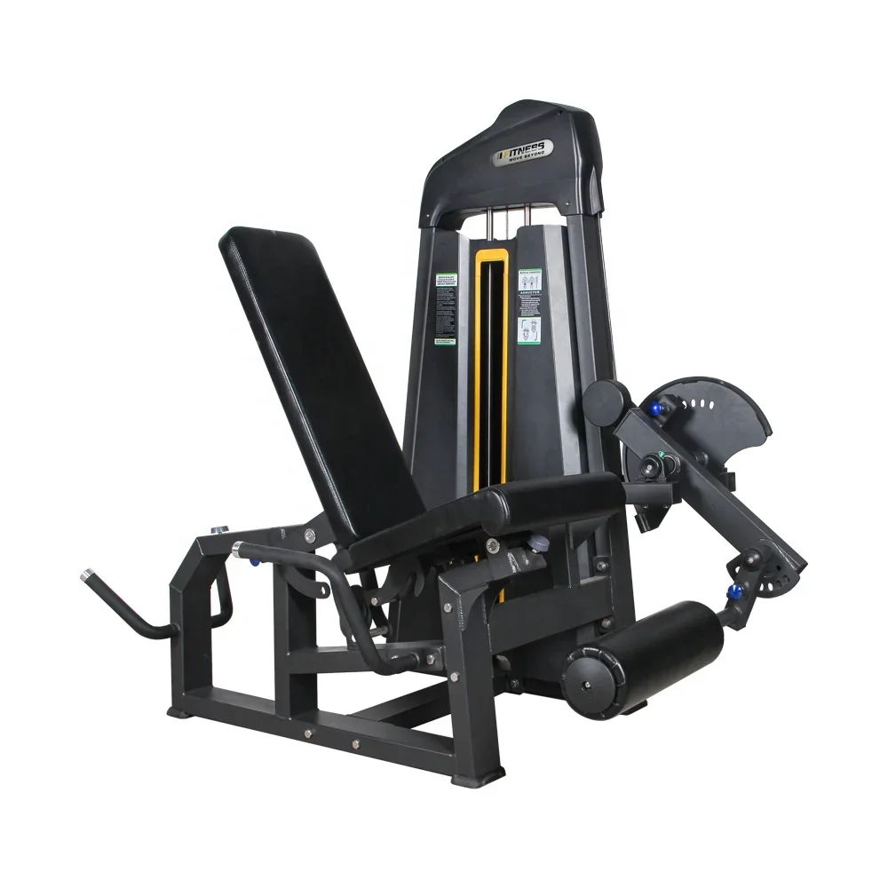 Estensione delle gambe incline Leg Curl Machine attrezzatura per la forza caricata attrezzatura da palestra seduta regolabile per attrezzature per il Fitness a casa