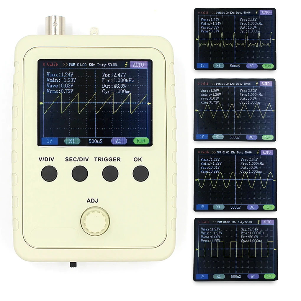 Professionele digitale oscilloscoop 1Msa/s 200Khz signaalgenerator US-stekker