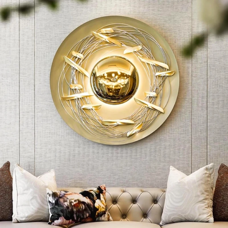 

Italian wall lamp designer light luxury bedroom bedside living room entrance wall lamp