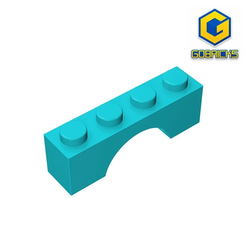 Gobricks GDS-681 cegła łukowa 1x4 - 1x4 cegła łukowa kompatybilna z klockami lego 3659 dla dzieci DIY edukacyjne do budowania klocki techniczne