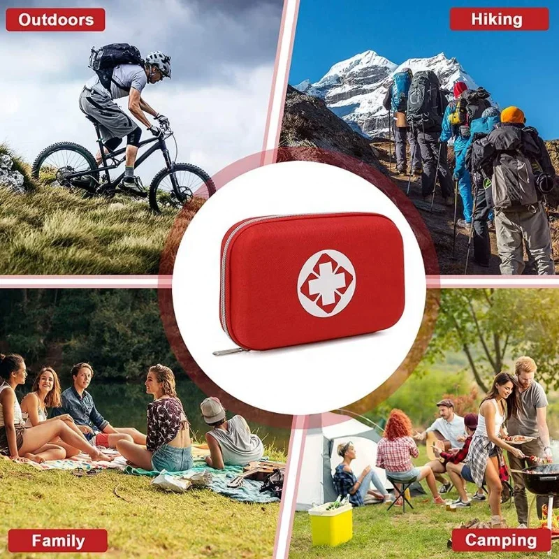 Bolsa médica de emergencia portátil, caja de almacenamiento de primeros auxilios para el hogar, viaje al aire libre, equipo de Camping, Kit de supervivencia de medicina