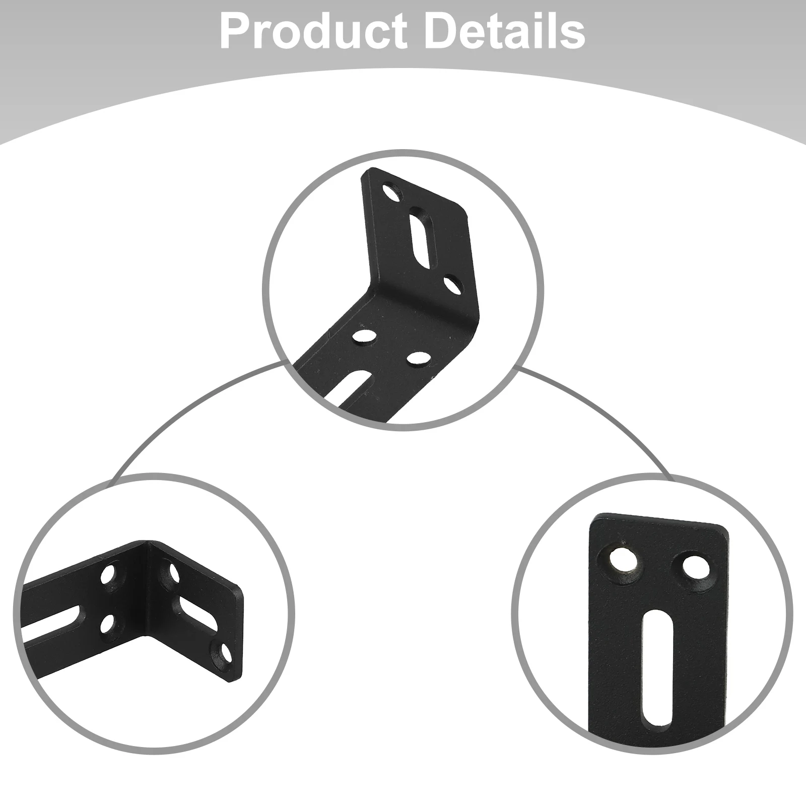 Load-bearing Bracket Right Angle Bracket 6 Pieces Included For Home Improvement 6 Piece Stainless Steel Brackets Set