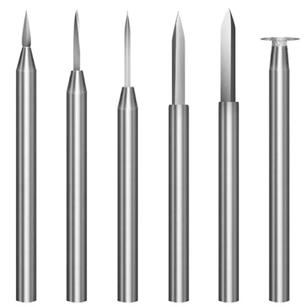 

ity 6 sztuk obrotowe wiertło do rzeźbienia w drewnie narzędzie do grawerowania 2.35/3.0mm Shank frez do drewna rzemiosło w drewnie narzędzie szlifierskie części elektronarzędzia