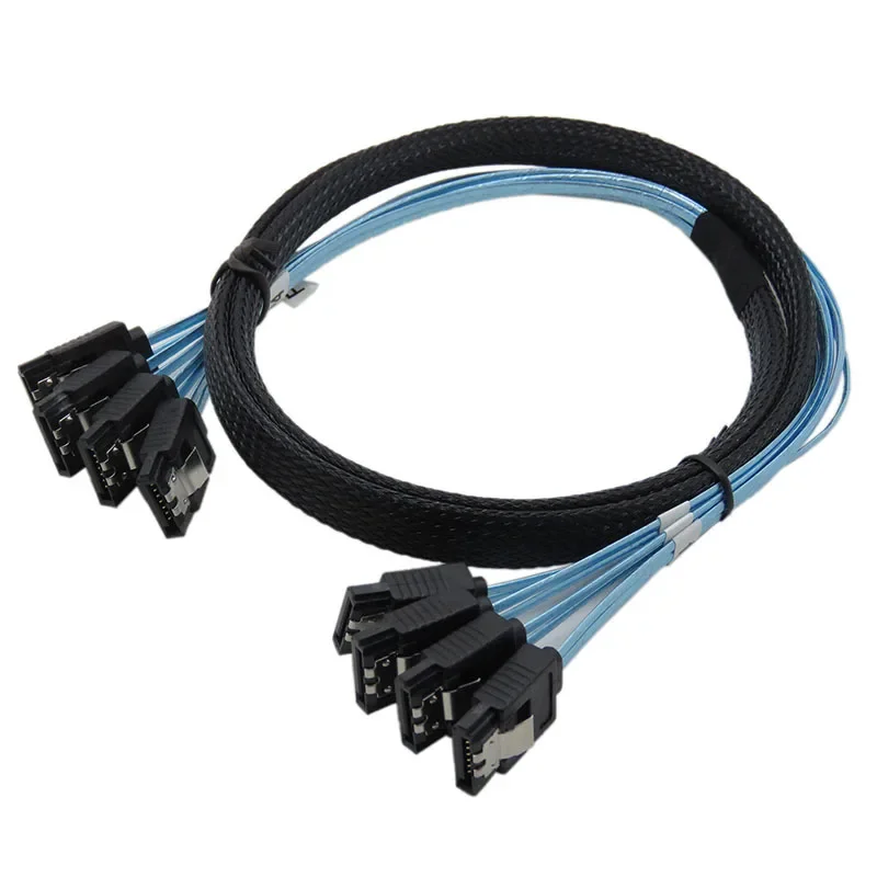 

4/6 pcs/set Sata To Sata 6 Ports/Set Date Cable 7 Pin To Sata 7 Pin Sas Cable 6Gbps HDD Splitter Cable For Server