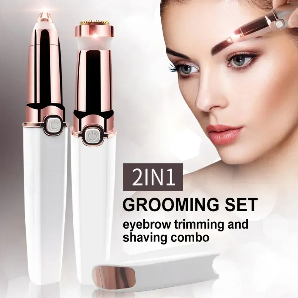 

1PC Portable Facial Hair Remover for Women, Mini Shaver, Eyebrow Trimmer for Body, Beard, Eyebrows and Arms