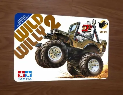 Wild Willy 2 RC Car Box Art 8x12 Metal Wall Sign