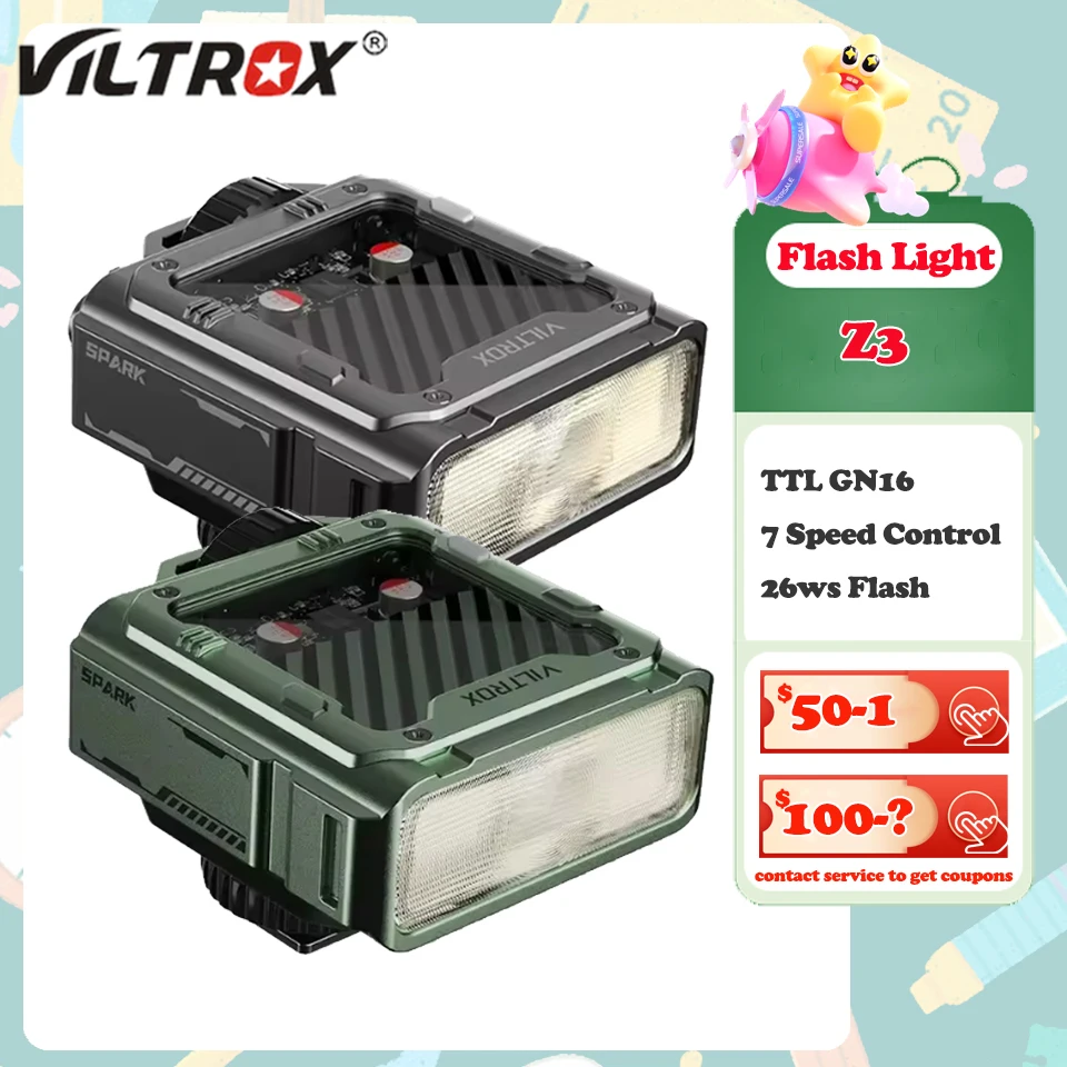 Viltrox Z3 TTL فلاش على الكاميرا 26Ws GN16 7 كاميرا تحكم في السرعة Speedlite للتصوير في الهواء الطلق لكاميرات فوجي