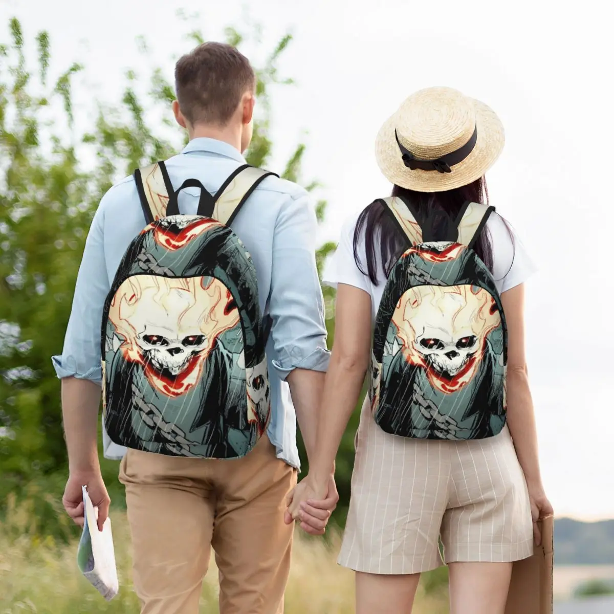Sac à dos pour ordinateur portable mesurost Rider personnalisé pour hommes et femmes, cartable à la mode pour étudiants du collège